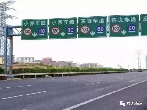 汽车在高速公路上的行驶速度标准