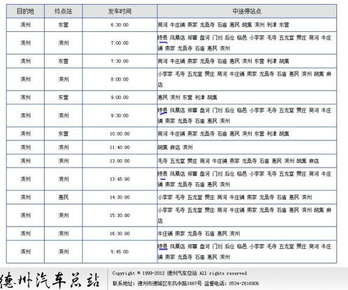 阜阳到滨州的汽车票价分析
