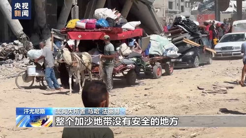 加沙难民的困境与对救济站的食物反应